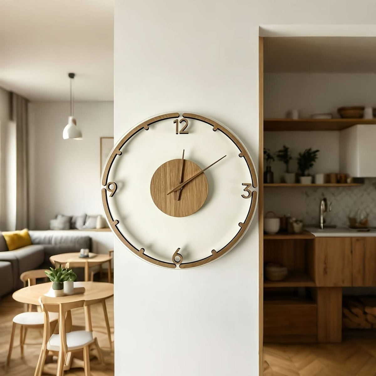 Scandi Essence 30 cm Contemporary Acrylic Wall Timepiece