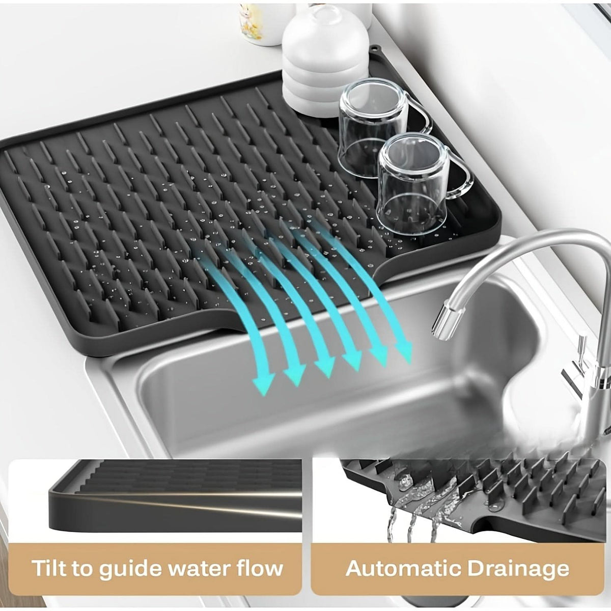 AquaGuard – Smart Kitchen Drying Mat
