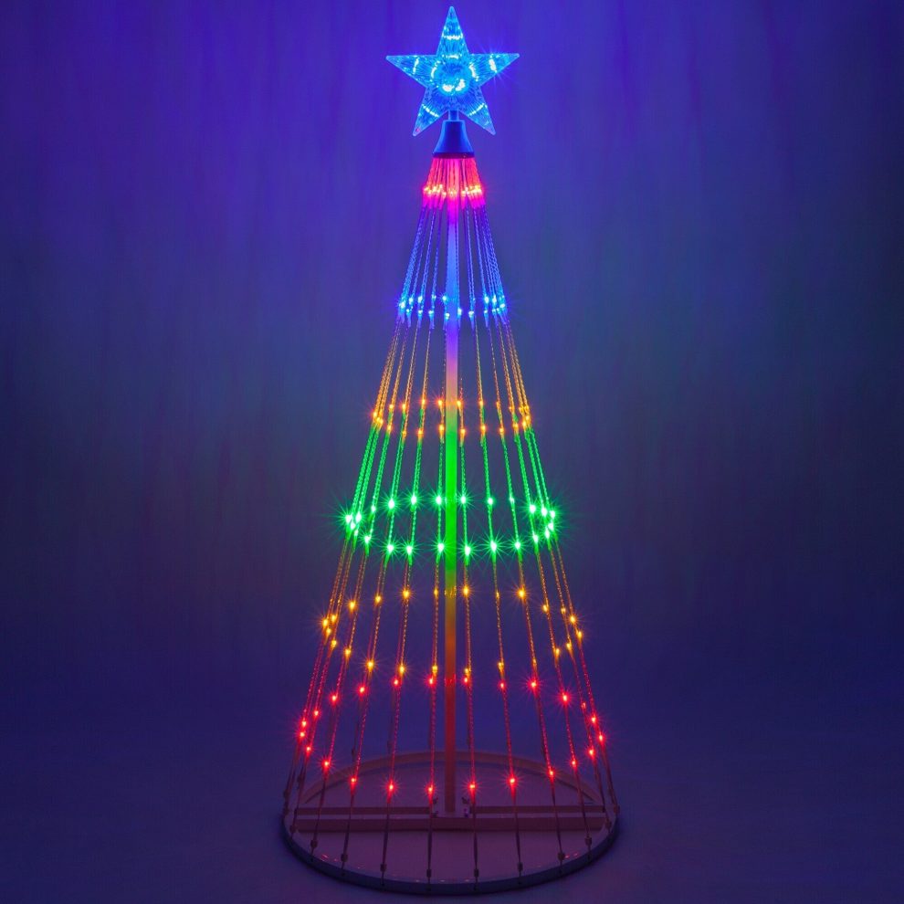 Colorful Animated LED Outdoor Christmas Tree Light Display