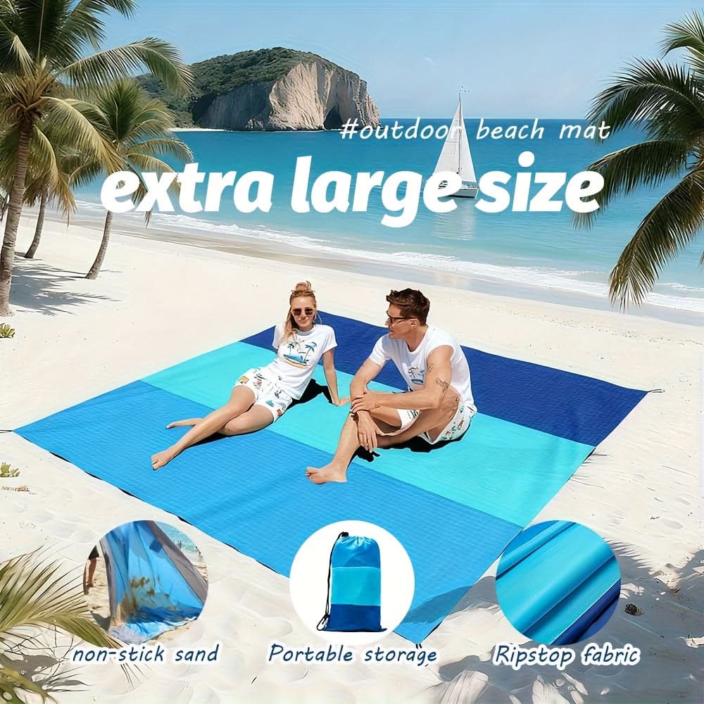 CozyWave – Oversized Sand-Resistant Outdoor Mat