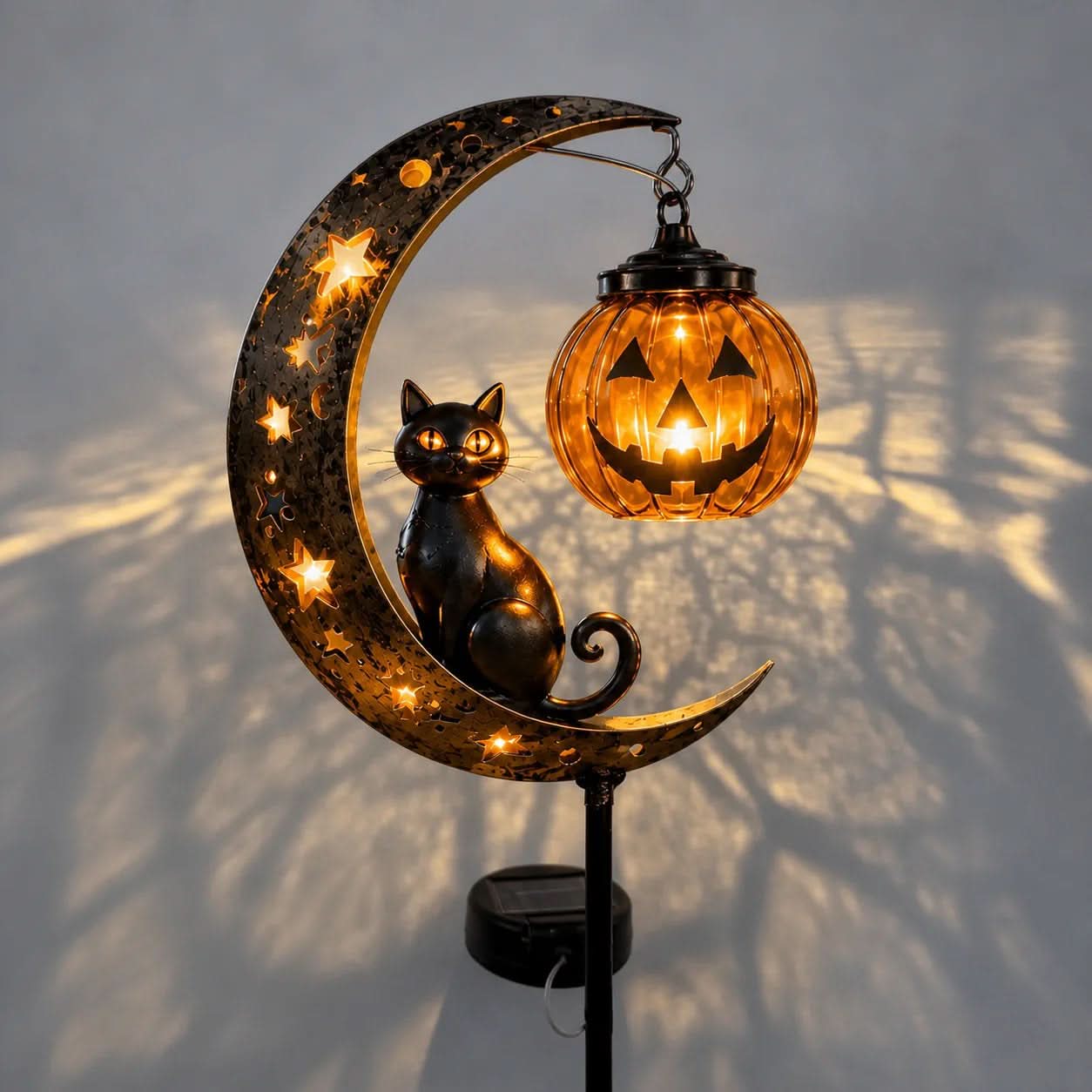 Harvest Glow – Enchanting Pumpkin Stake Light for Your Garden