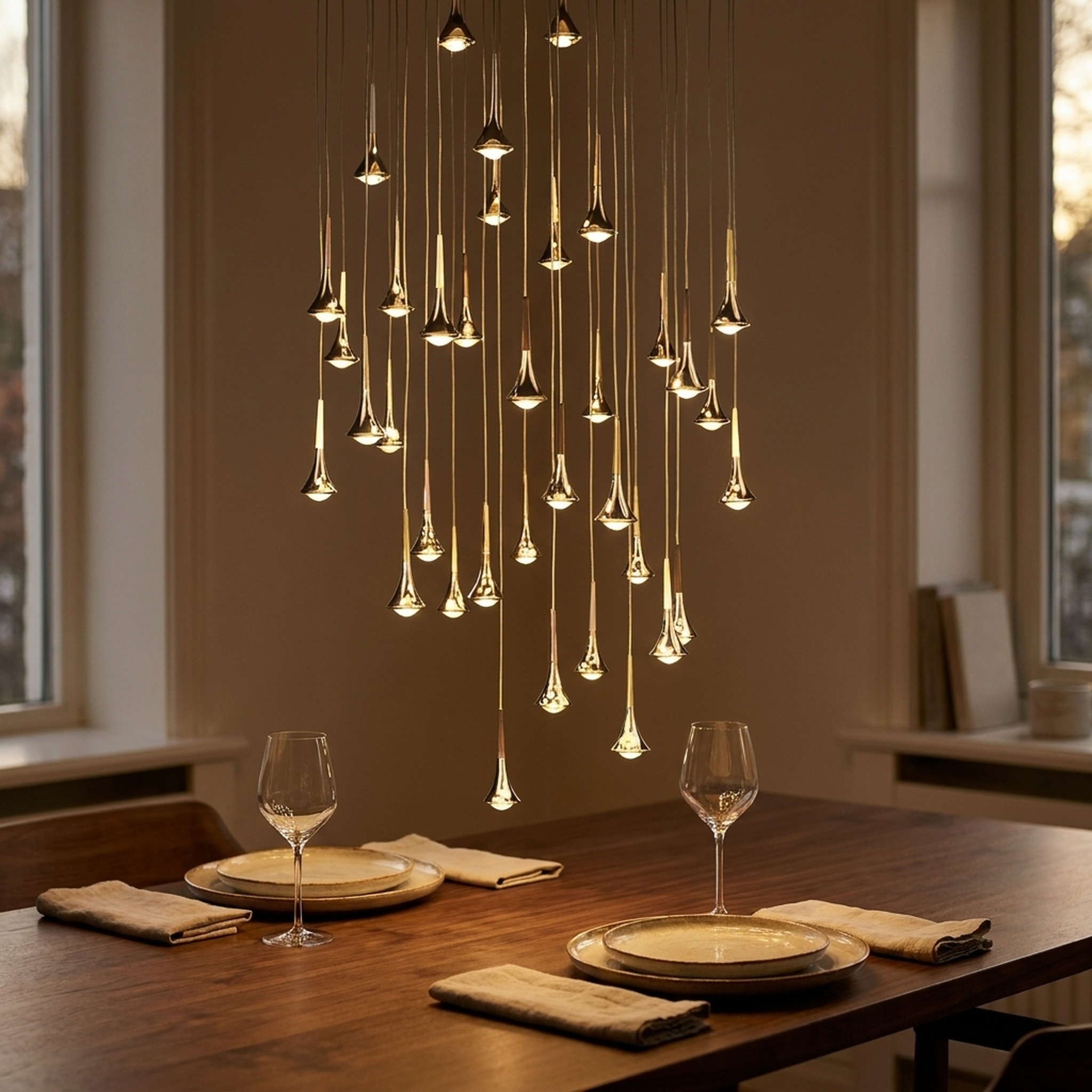 AquaSphere – Artistic Pendant Light for Cozy Atmospheres