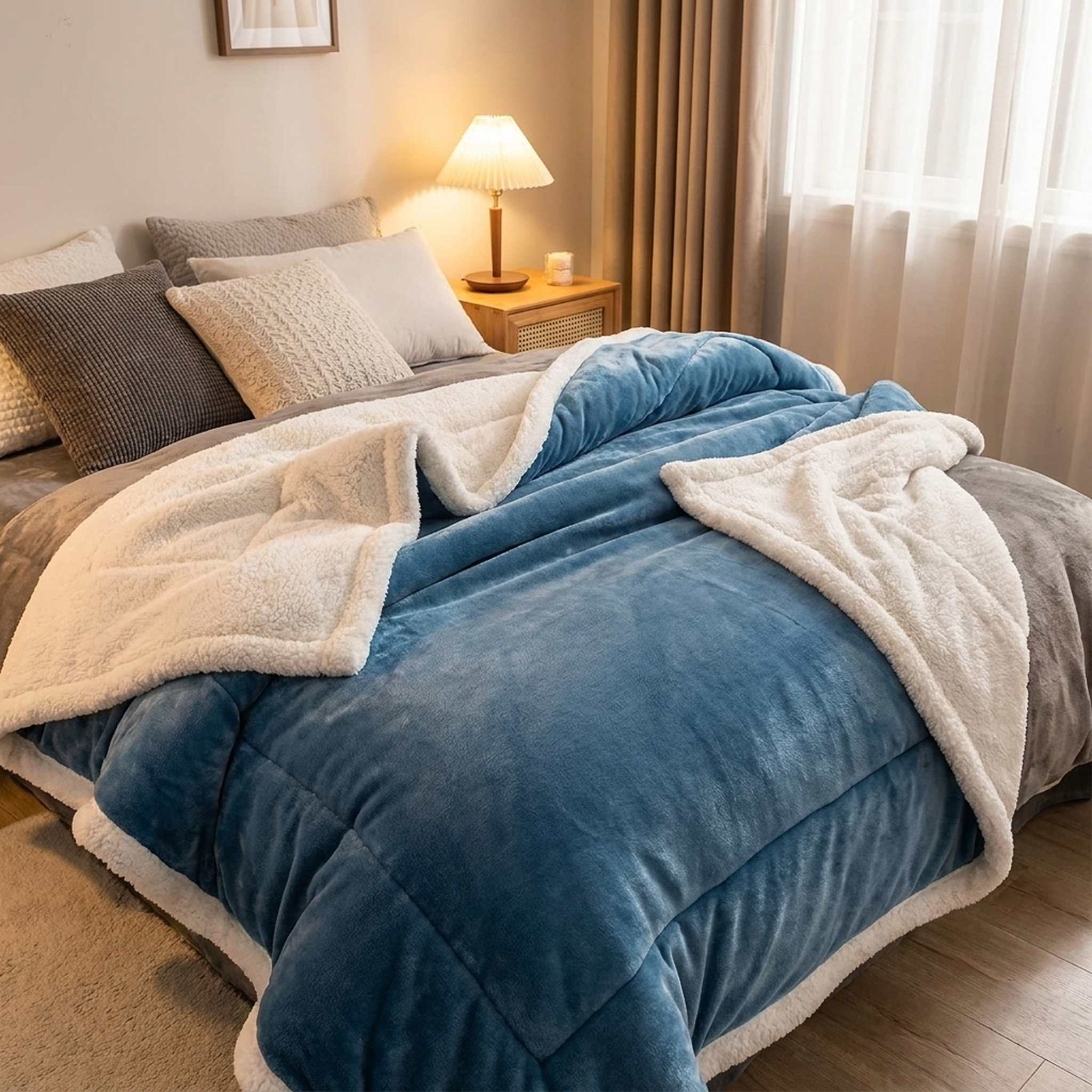 SNUGGLESOFT – Plush Wool Blanket for Ultimate Winter Comfort