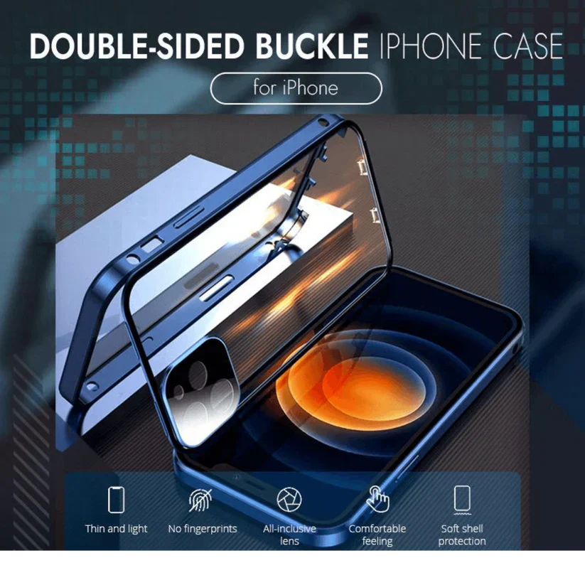 360° Shield Magnetic iPhone Case with Privacy Feature