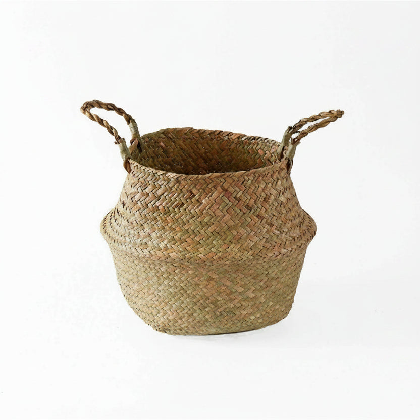 Natural Harmony – Handcrafted Seagrass Storage Basket