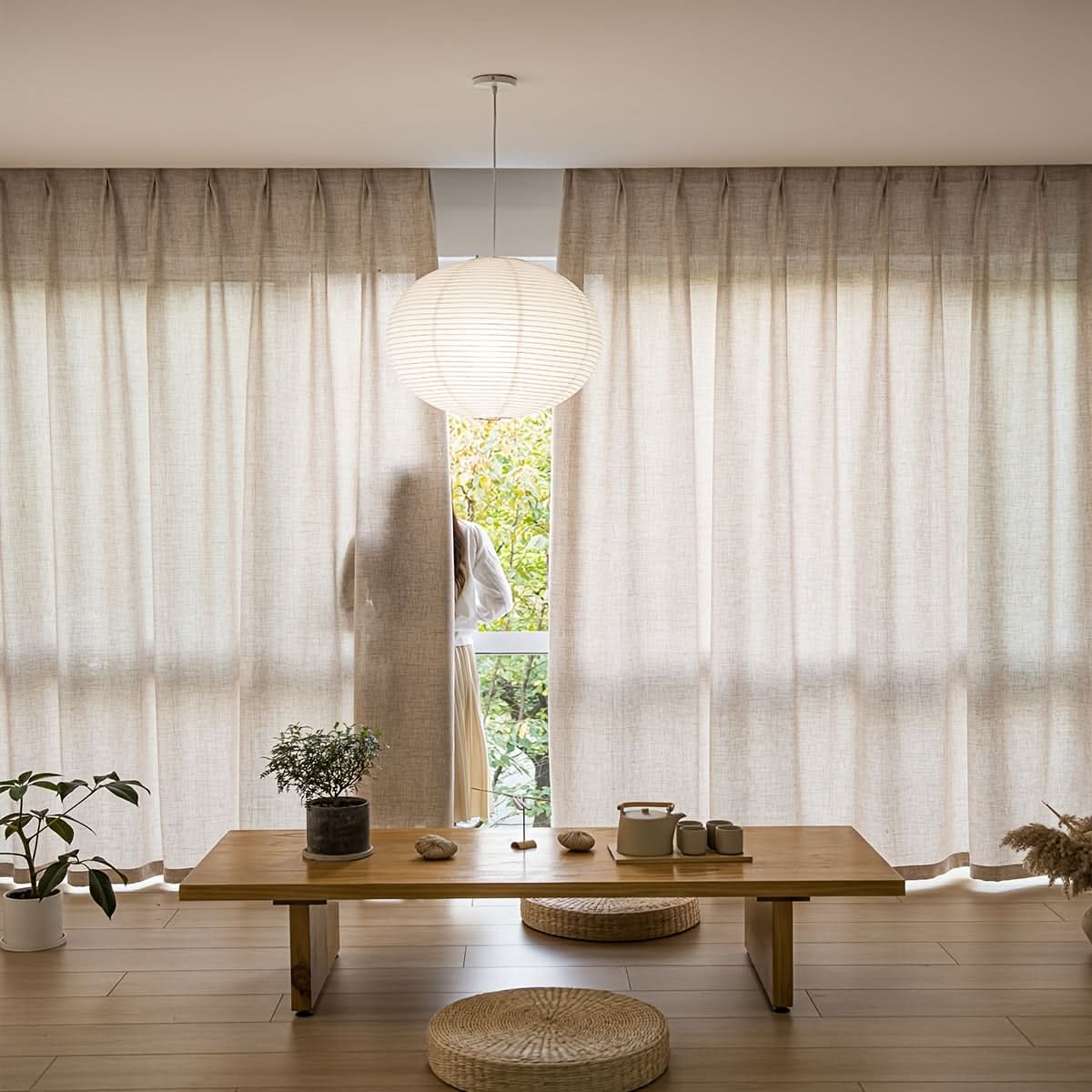 LuxeLoom – Elegant Sheer Curtains for Brightening Your Space