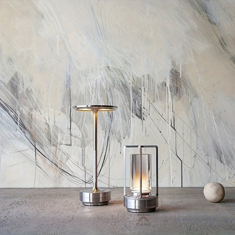 Touch-Controlled LED Table Lamp in Japanese Design - Zen Inspired