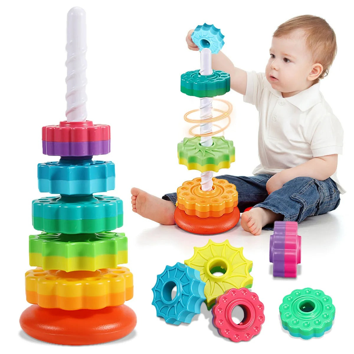Whirling Discs Stacking Game