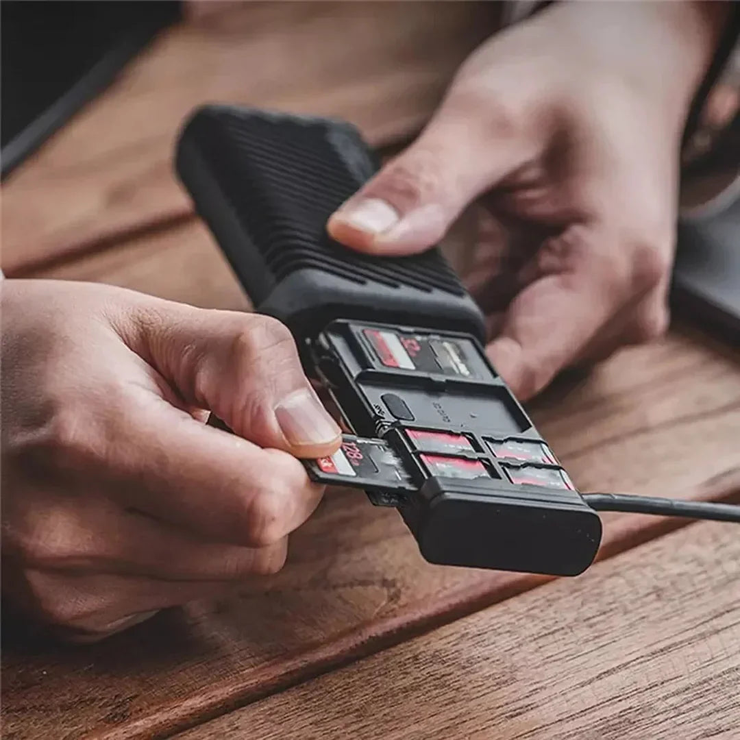 Compact Dual-Slot Type-C Memory Card Reader