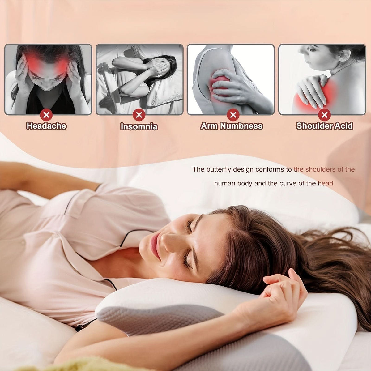 DreamEase – Supportive Memory Foam Neck Pillow