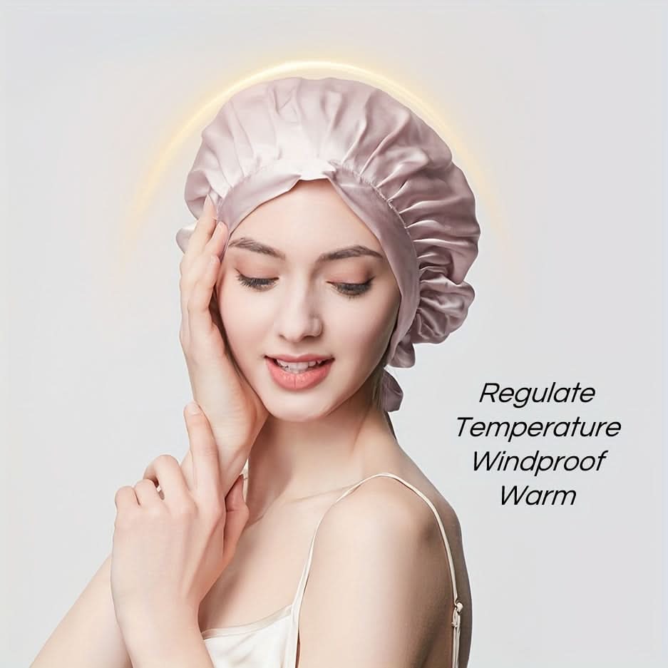 SilkDream Adjustable Sleep Bonnet for Hair Protection