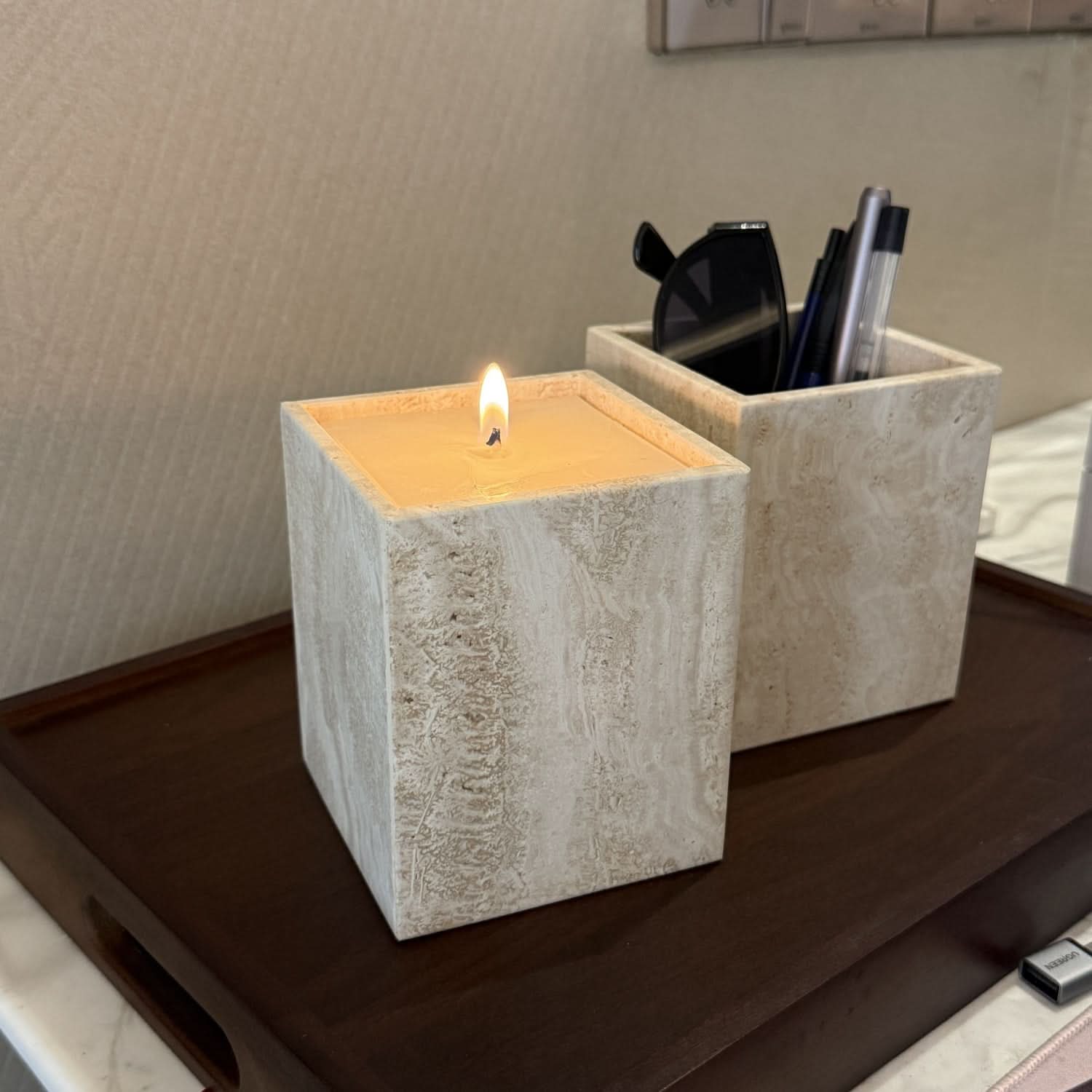 Natural Stone Vanity Organizer: The Luxe Touch for Your Bathroom