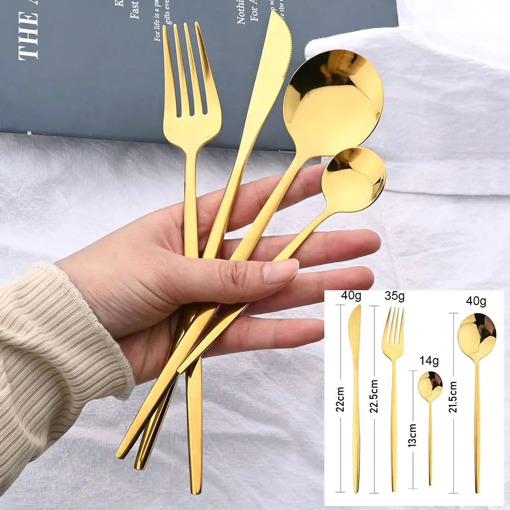 Stainless Steel Cutlery Set of 24 Pieces
