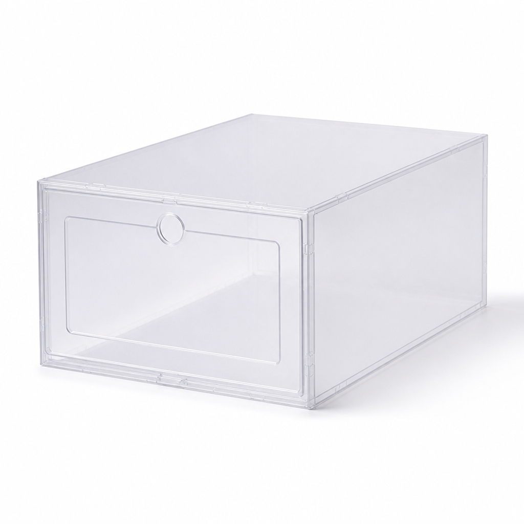 Clear Front-Opening Shoe Storage Box