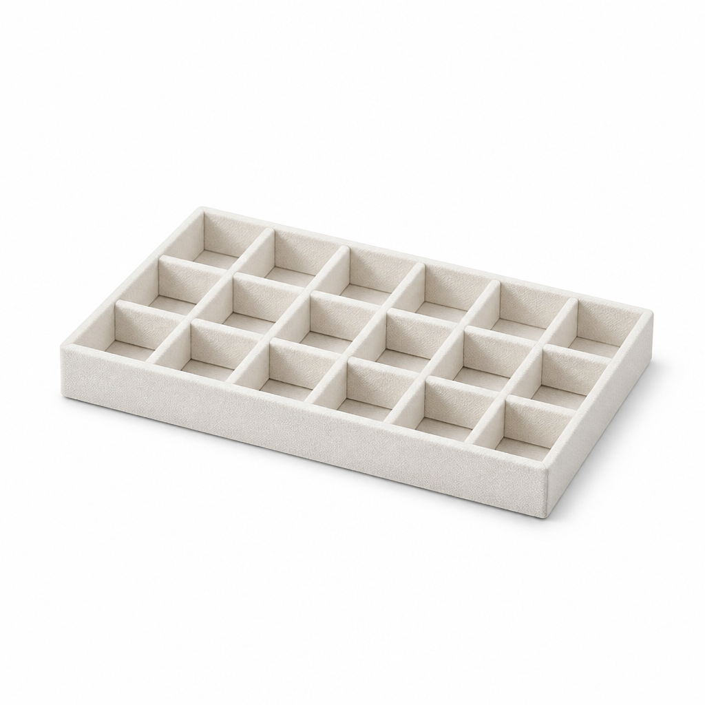 Textured Nylon Segmented Jewelry Organizer Tray (35cm Insert)