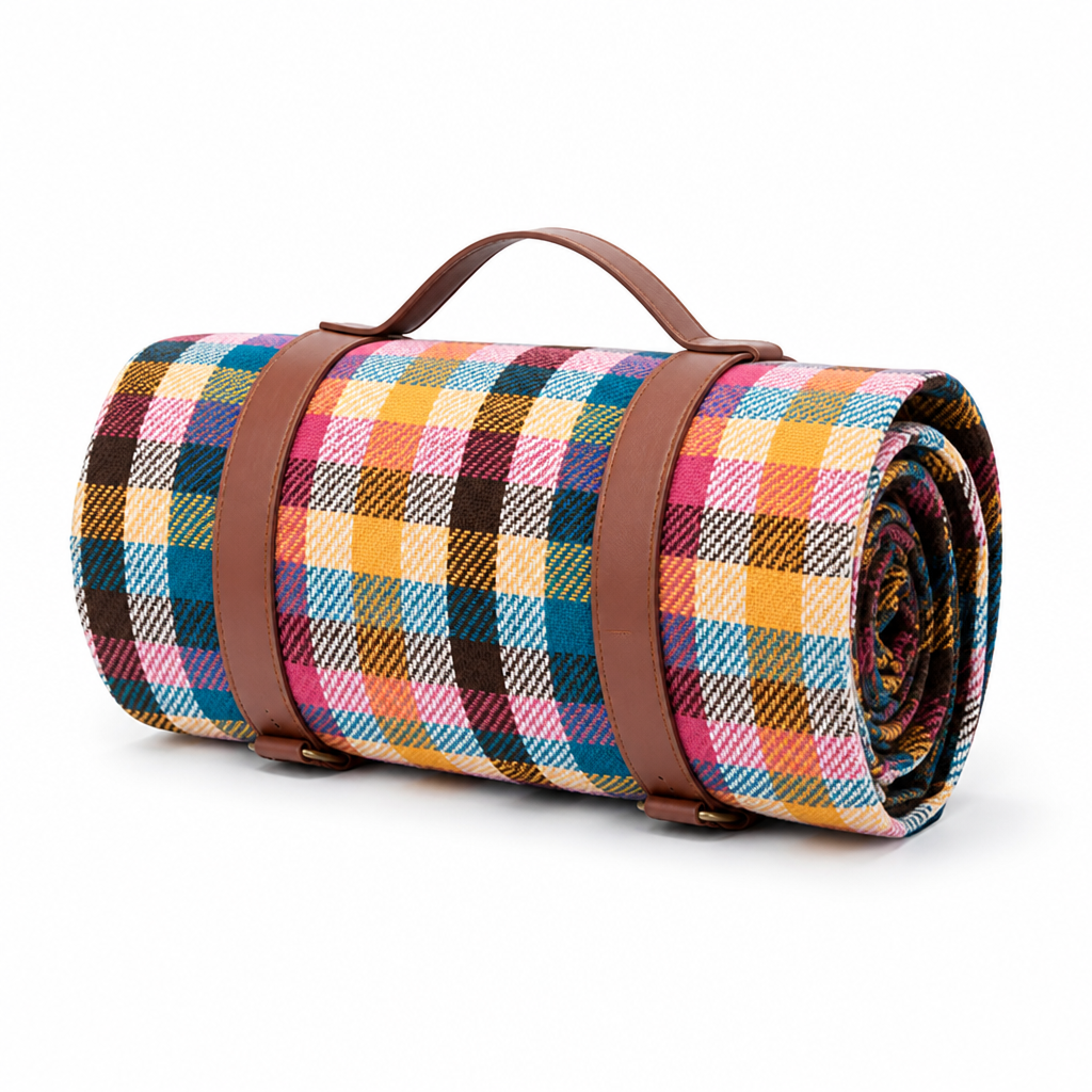 Foldable Outdoor Picnic Blanket (Waterproof Backing)