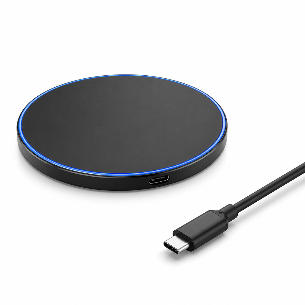Qi-Compatible Fast-Charge Wireless Charging Pad (30W, USB-C Cable Included)