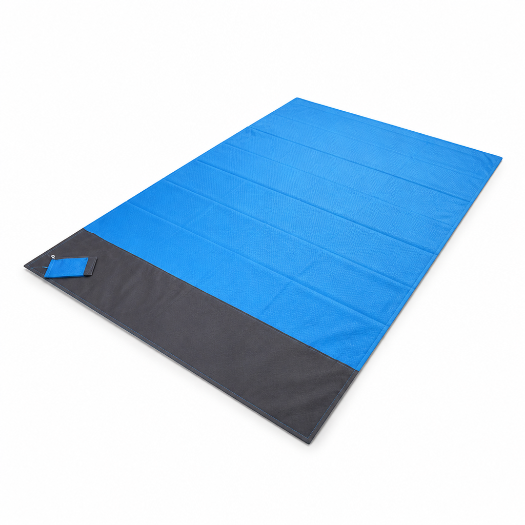 Rectangular Stitched Perimeter Beach Mat (Fold Lines)