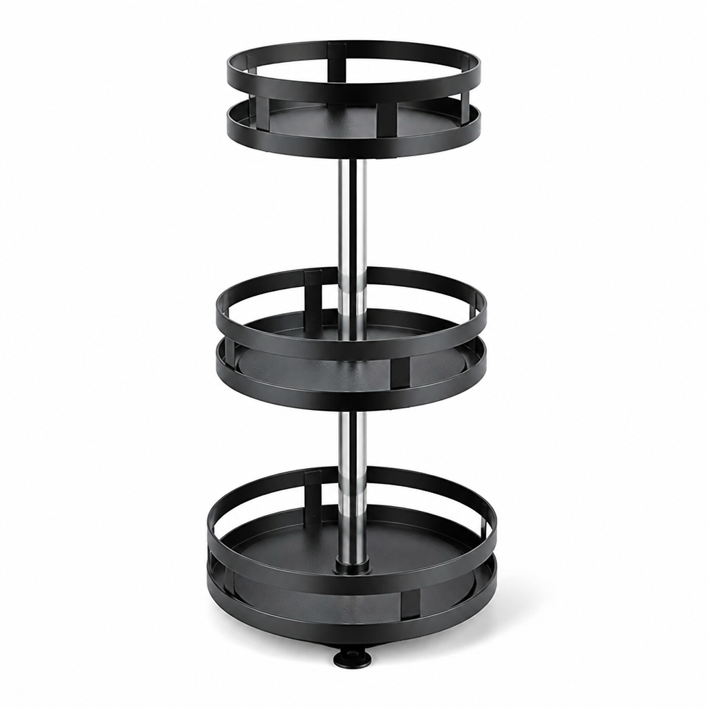 Metal Multi-Layer Kitchen Organizer (360° Rotating)