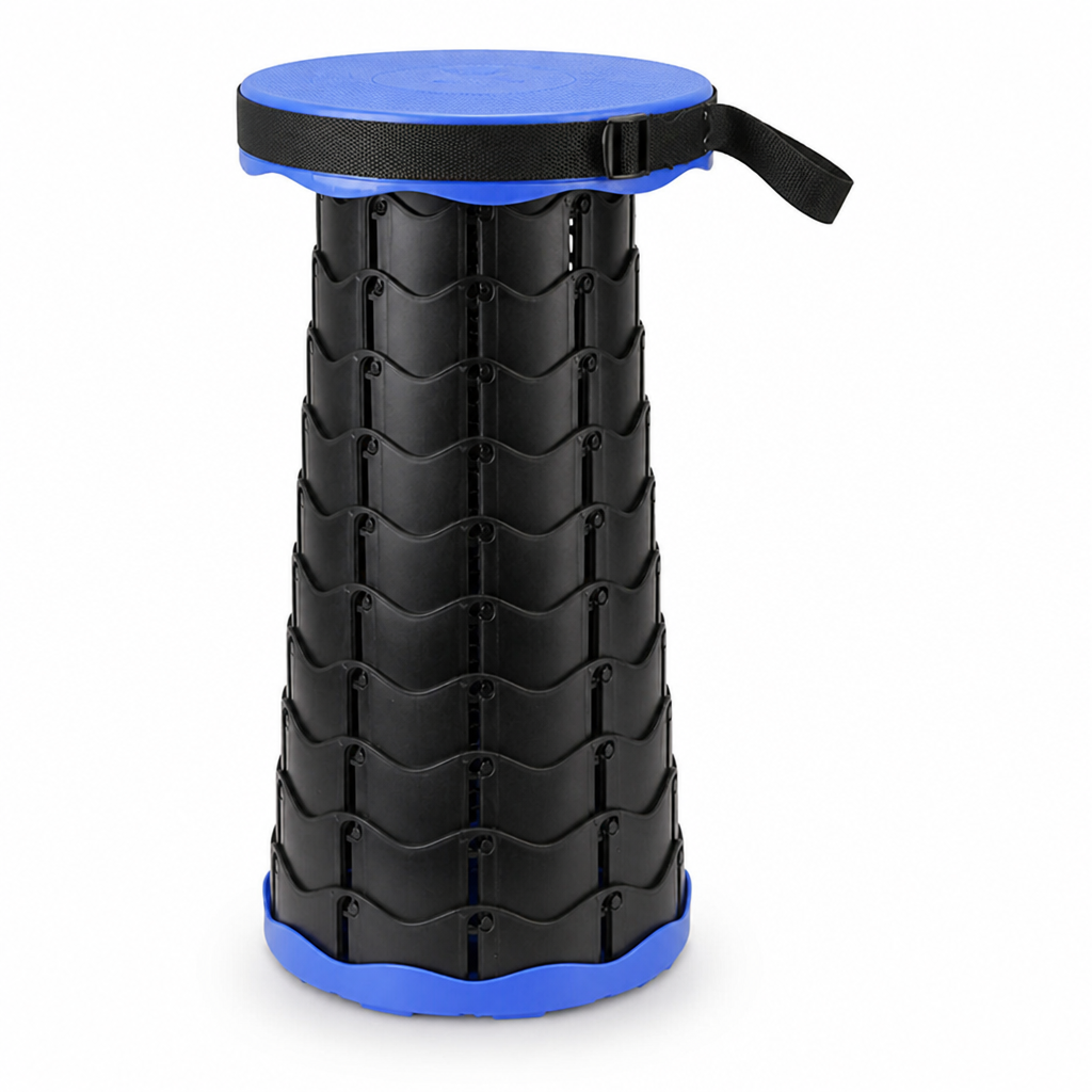Height-Adjustable Outdoor Folding Chair with Locking Clasps