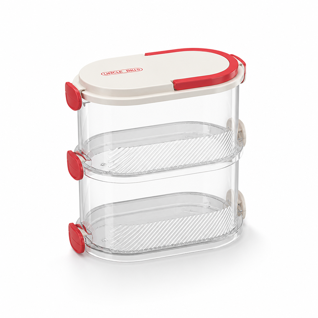 Transparent & Stackable Spice Organizer (Set of 2)