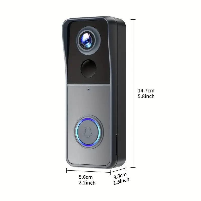 Smart Wi-Fi Video Doorbell with Two-Way Audio