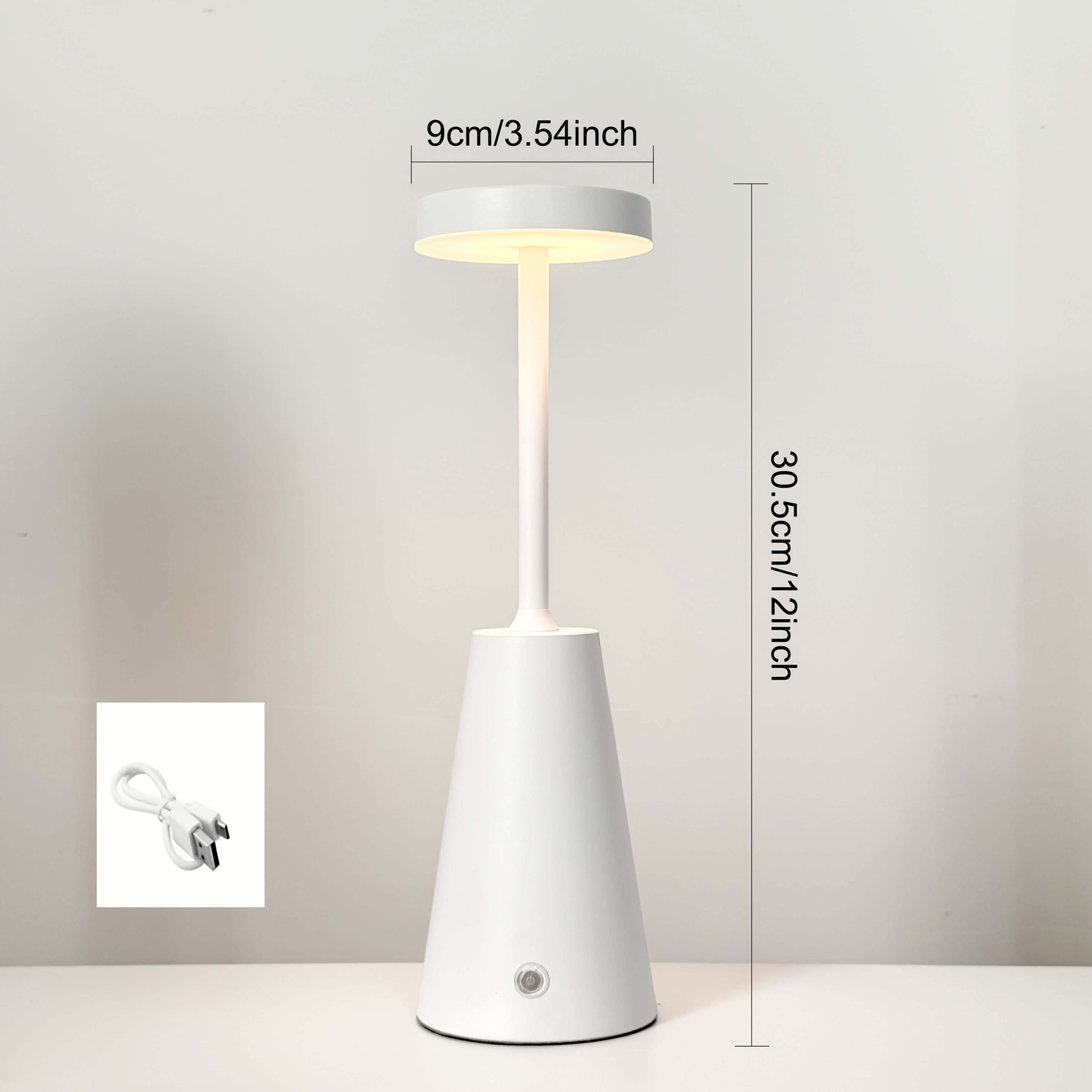 LuxeMetal – Touch-Sensitive Dimmable Table Lamp for Stylish Spaces