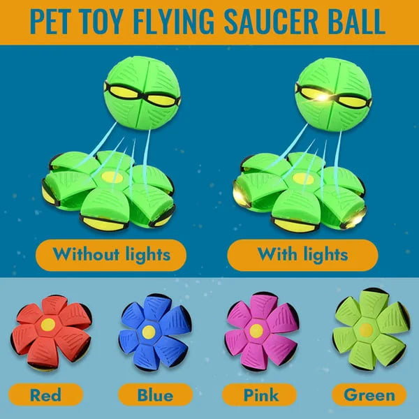 Bounce & Glow Frisbee Dog Plaything