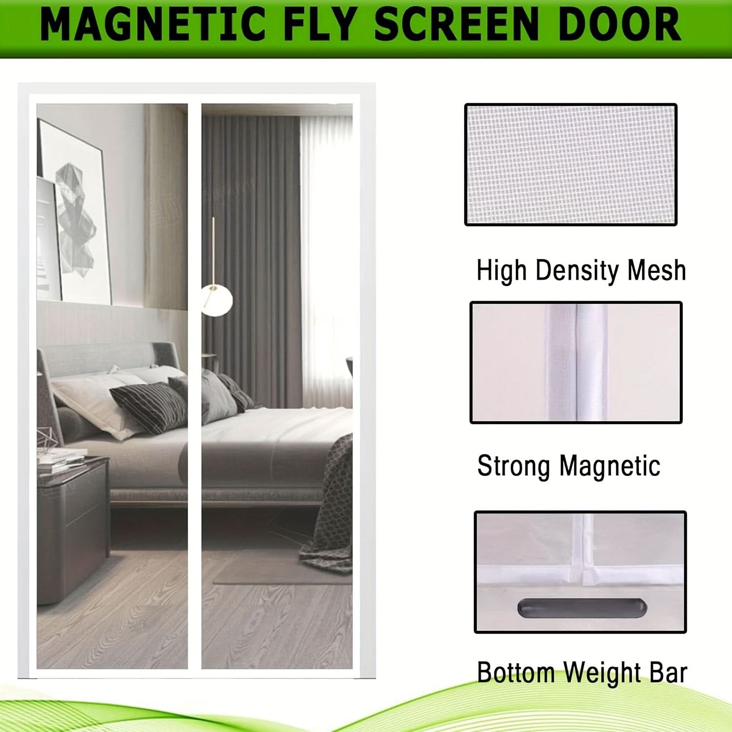 InsectGuard – Hands-Free Magnetic Screen Door Solution