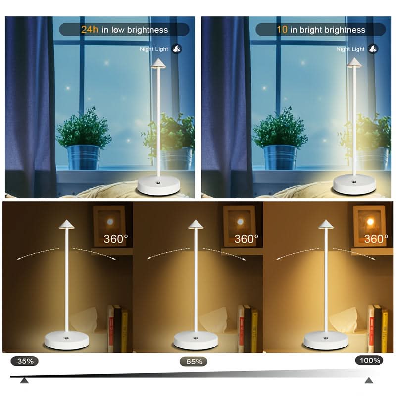 LuxeGlow – Rechargeable Touch-Controlled LED Desk Lamp