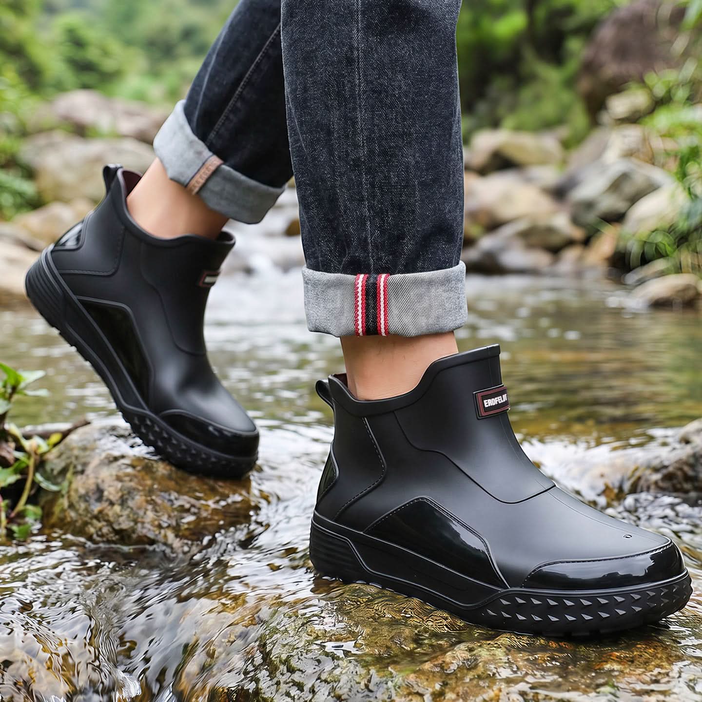 AquaStride - Lightweight Waterproof Ankle Boots for Active Lifestyles
