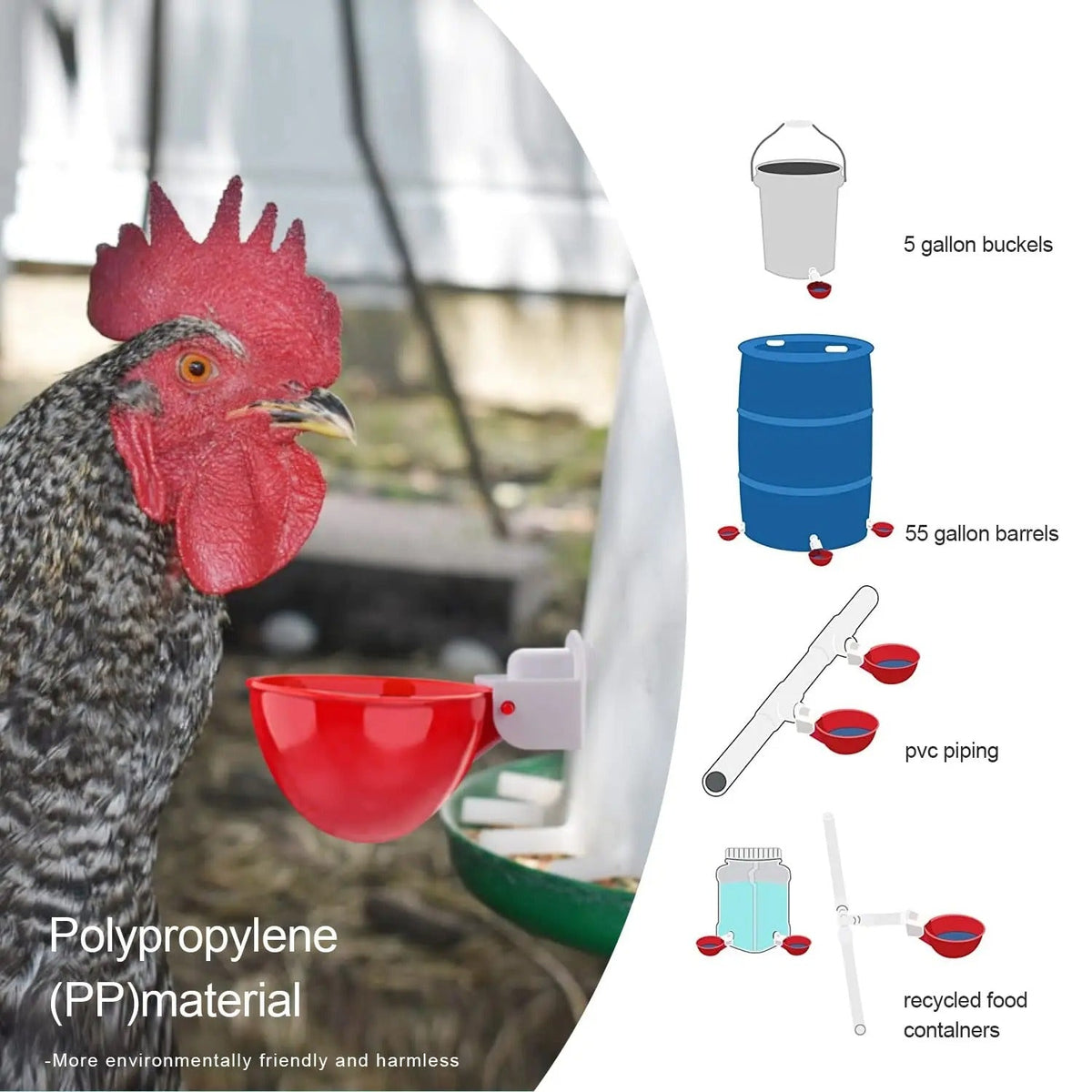 10-Pack Automatic Poultry Hydration System