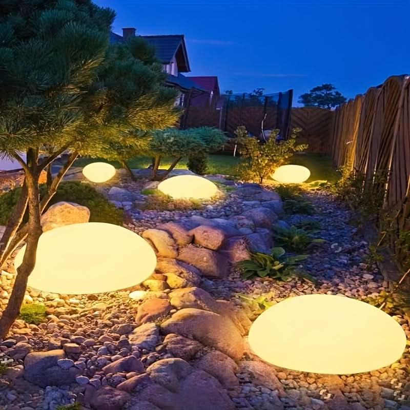 EcoGlow – Solar-Powered Decorative Stone Sphere Light
