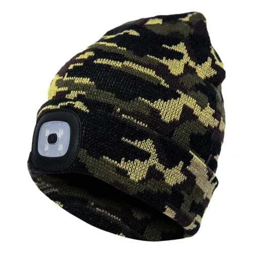 Warm Beanie with Built-in LED Light