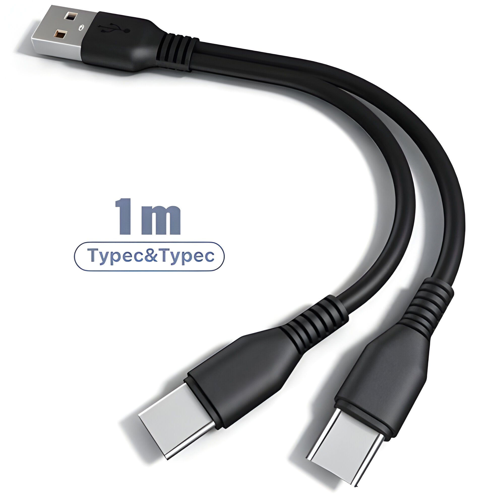 Versatile Dual-Connector USB Charging Cable