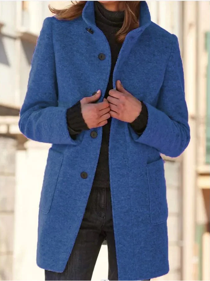 Chic Winter Wool Overcoat for Women