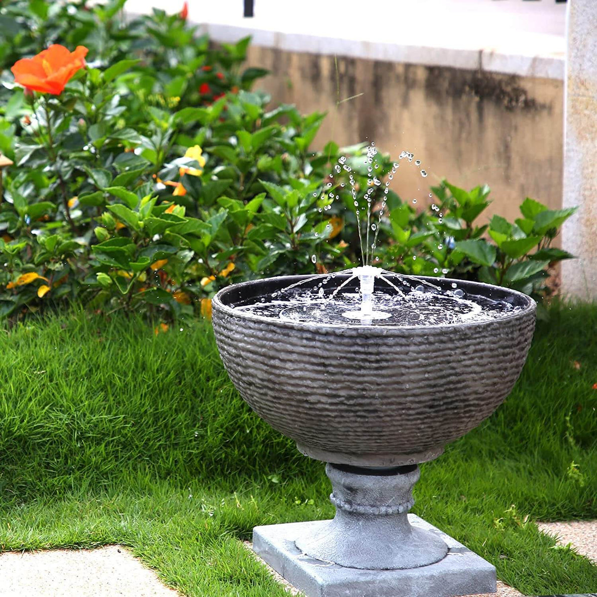 Solar-Powered Water Feature for Serene Gardens