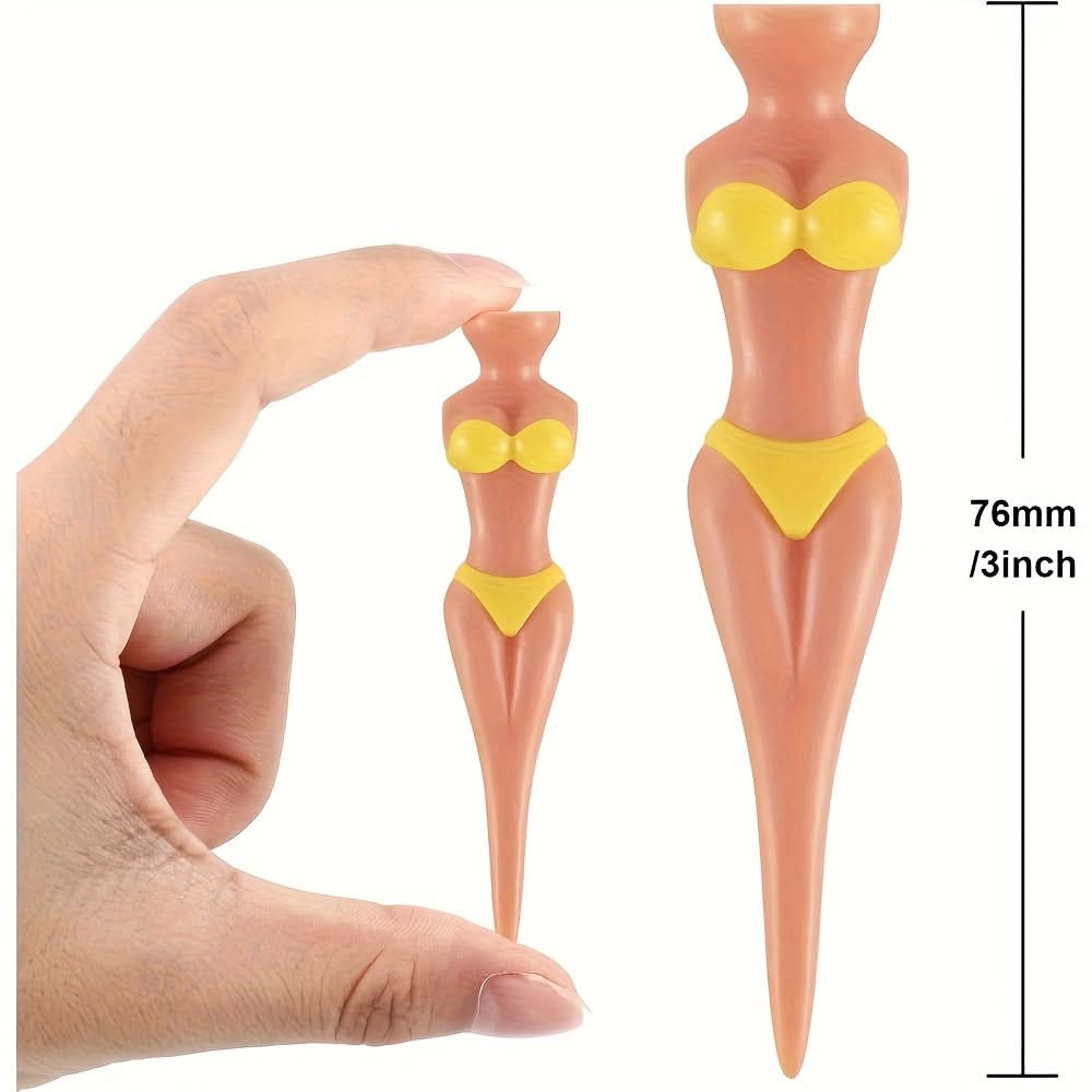Fun & Quirky Bikini-Themed Golf Tee Set - 5 Pack