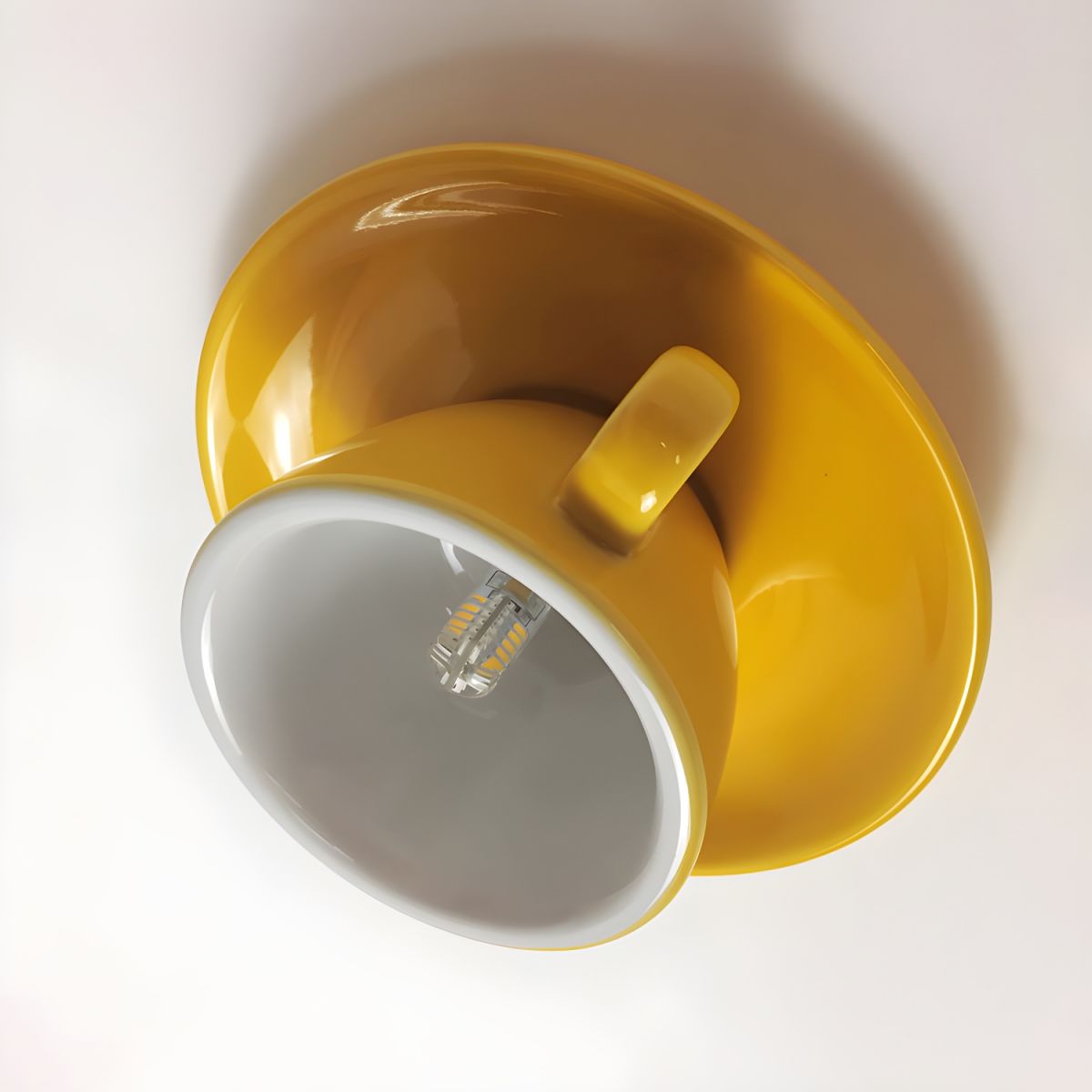 Morandi Coffee Cup Ceiling Fixture – Ceramic Design