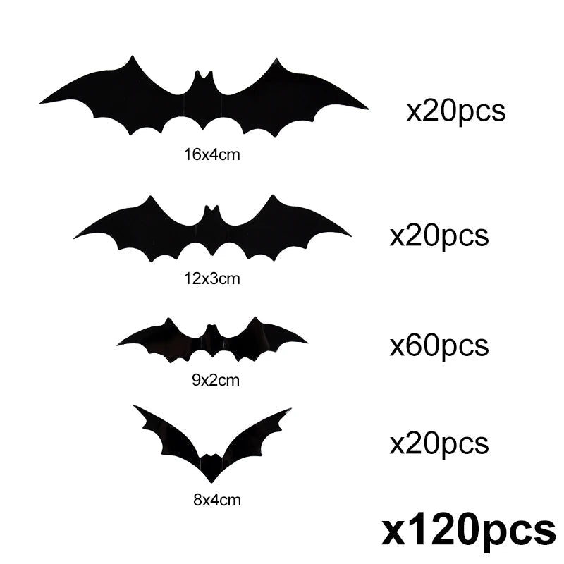 Lifelike Halloween Bat Wall Decor for Spooky Ambiance