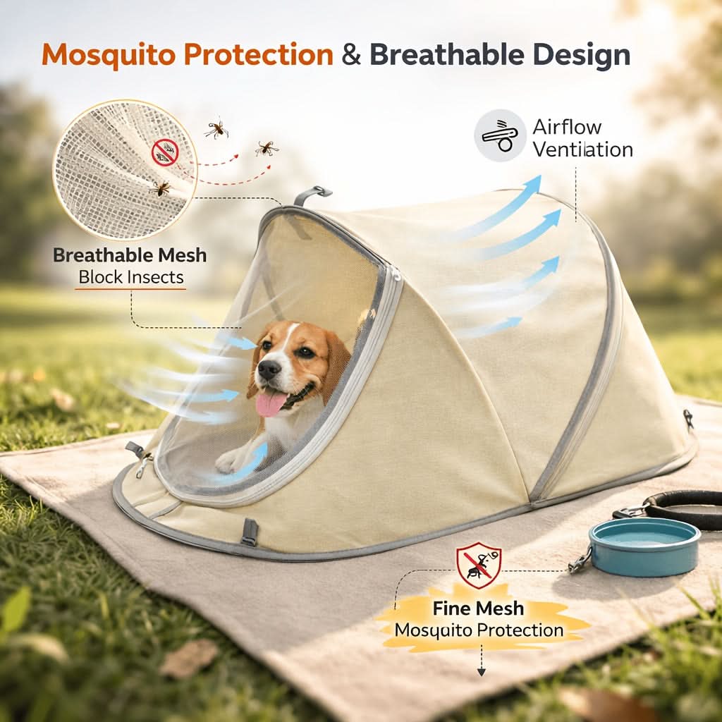 CozyPaws – Portable Outdoor Pet Shelter
