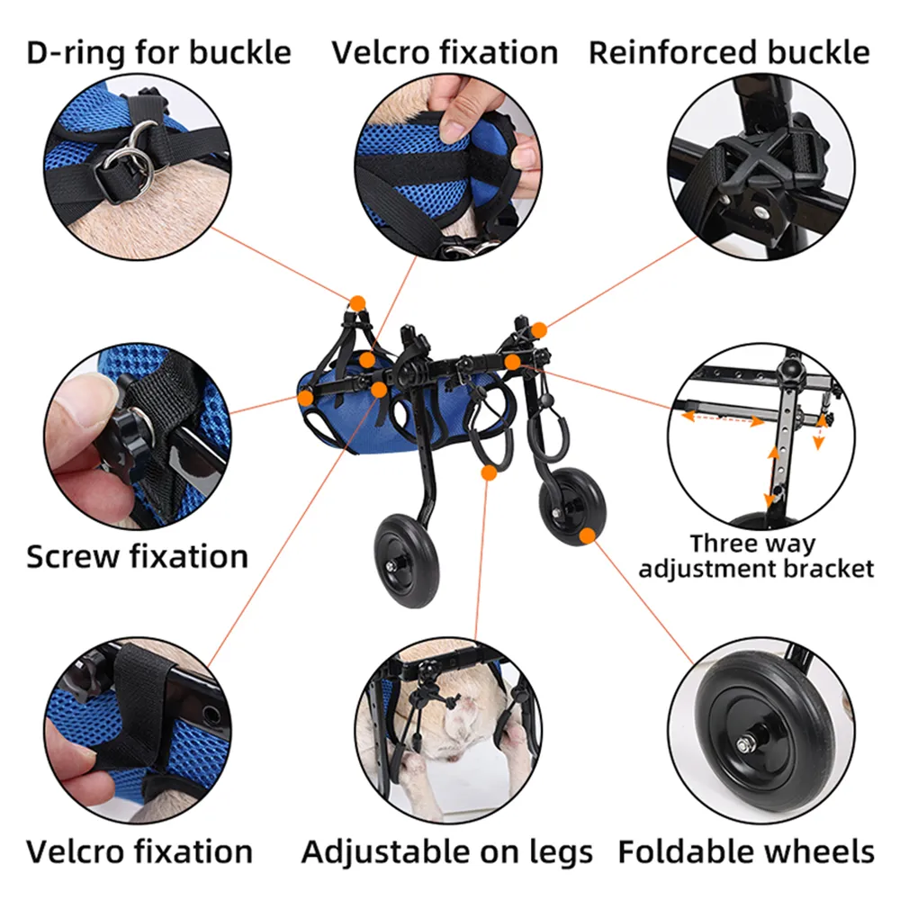 Adjustable Pet Mobility Aid for Disabled Dogs and Cats