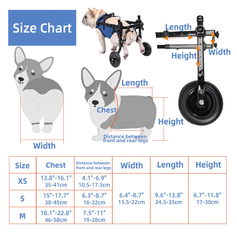 Adjustable Pet Mobility Aid for Disabled Dogs and Cats