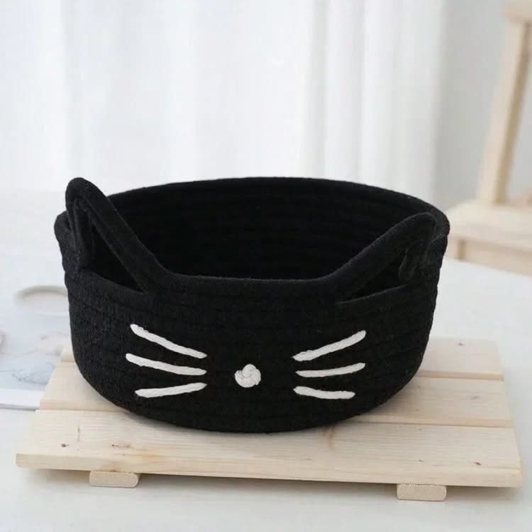 WhiskerWoven – Adorable Organizer Basket for Home
