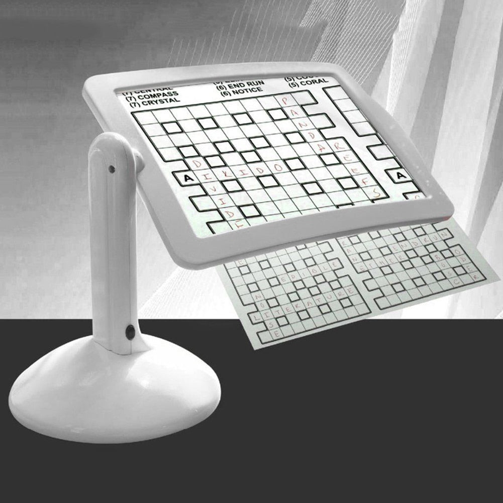 Illuminated Page Magnifier with Adjustable Stand