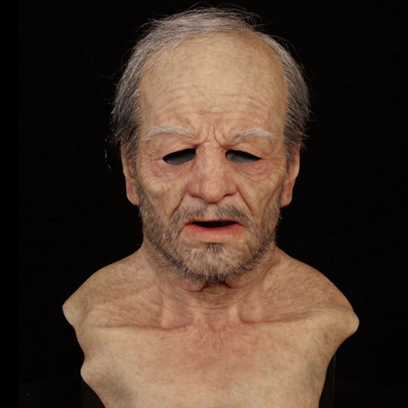 Lifelike Full-Face Latex Mask for Halloween & Cosplay Events
