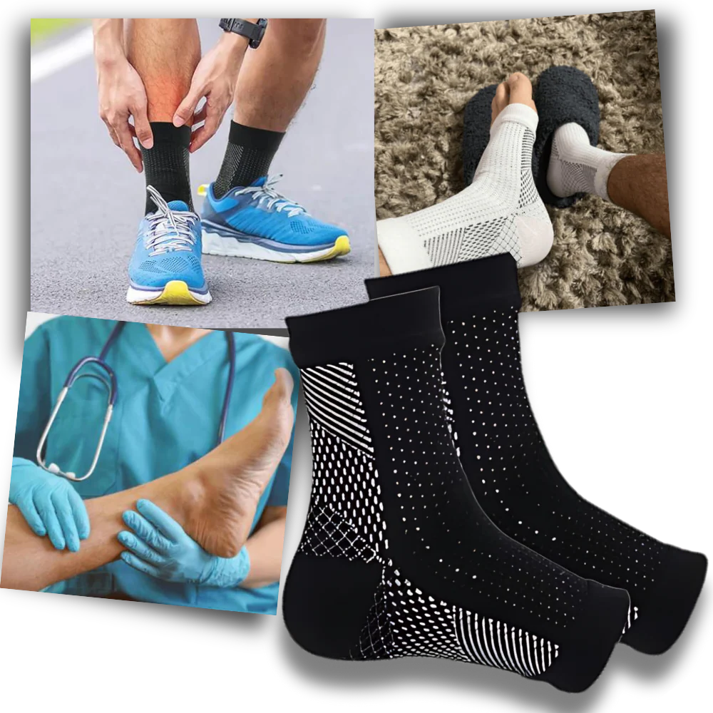 Everyday Compression Socks with Open-Toe Design for Comfort