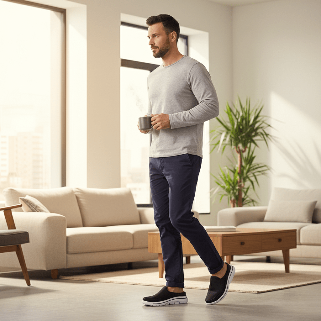 CozyCloud – Lightweight Slip-On Slippers for Home Relaxation