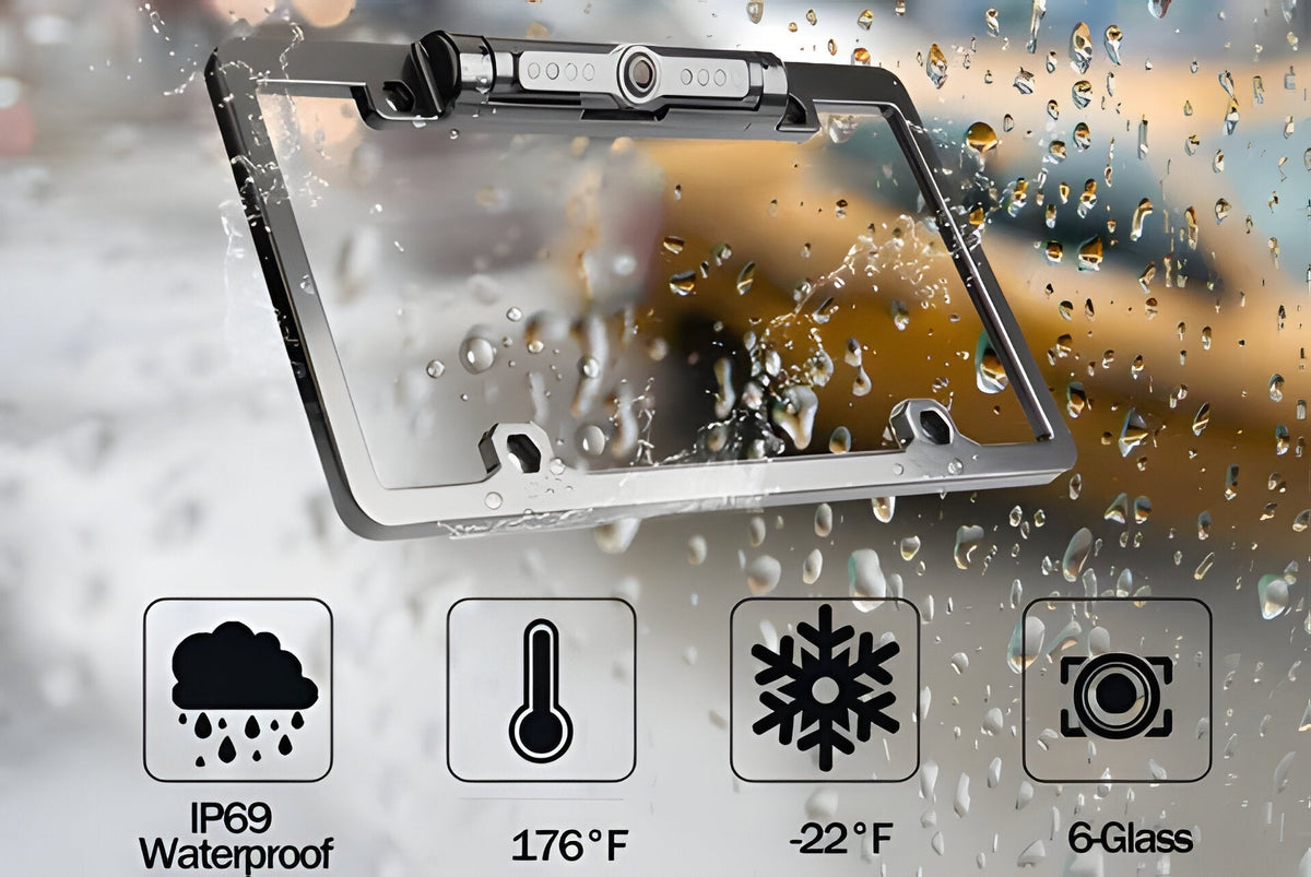 Smart License Plate Rearview Camera System