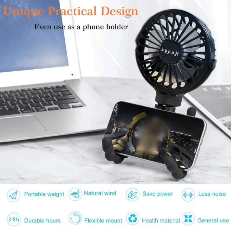 BreezyBuddy – Compact Rechargeable Cooling Fan